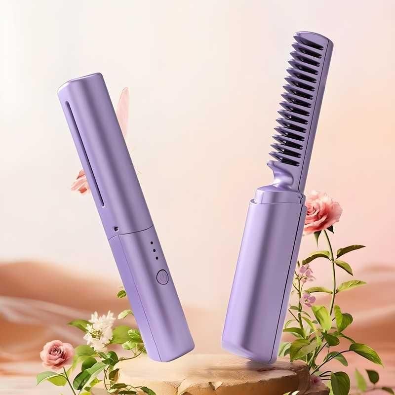 Portable Instant Hair Straightening Comb – Travel-Friendly Styling Tool